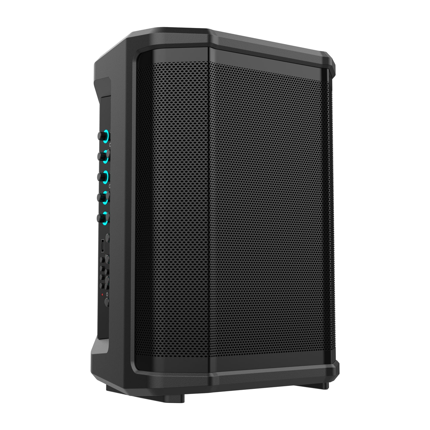 80W 8 Inch Rechargeable Portable PA Bluetooth Speaker with Mic & Guitar Input, LiFePO4 Battery Powered