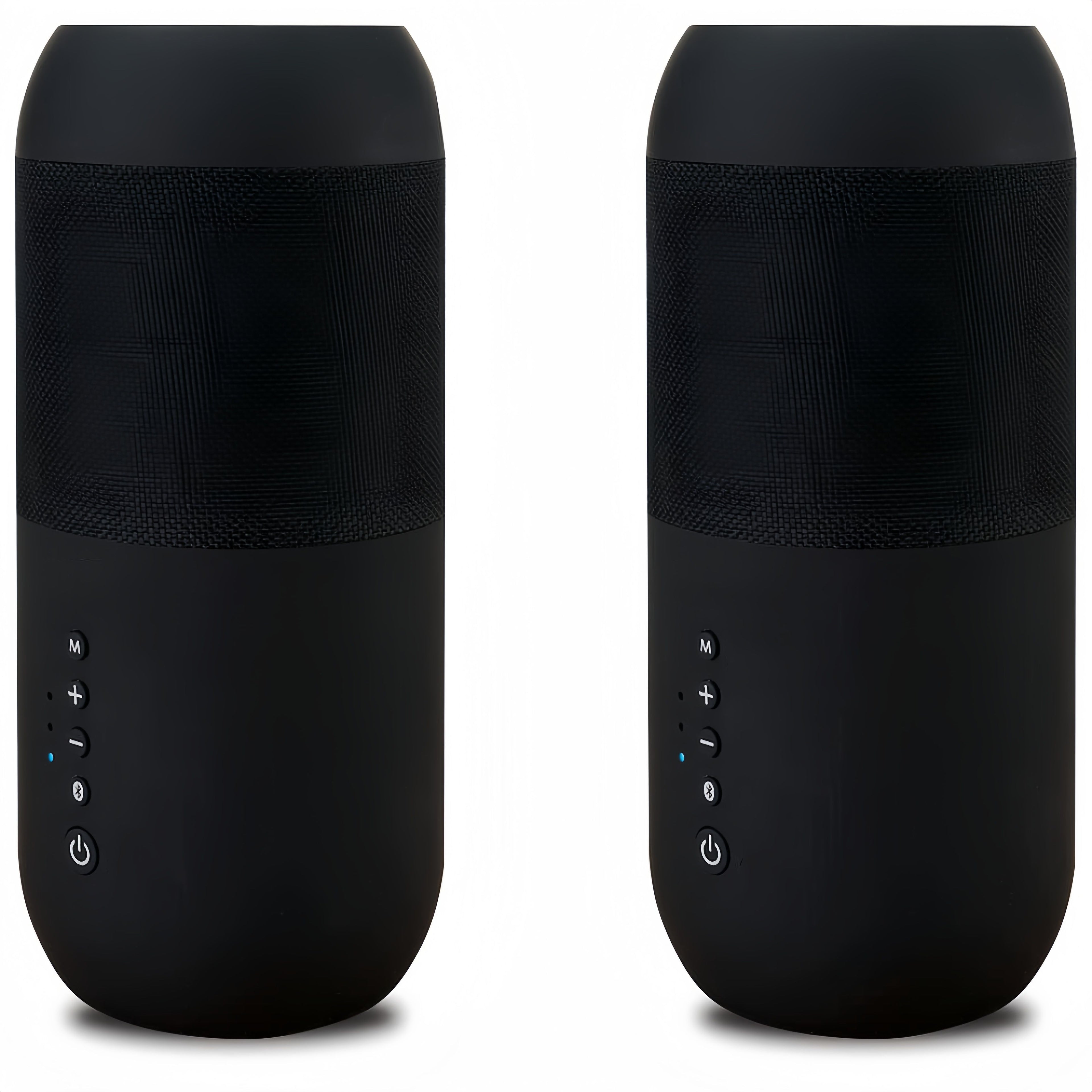 2Pcs Waterproof Outdoor Bluetooth Garden Speaker with Ground Stake, TWS Sync Up to 100 Units