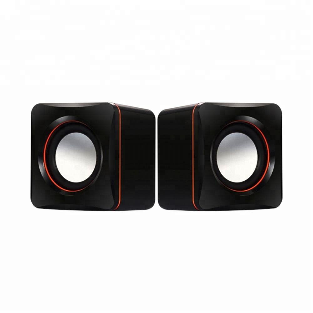 Dual 2W USB Powered Mini Stereo Computer Speakers with Built-in Amp & Multi Playback Support