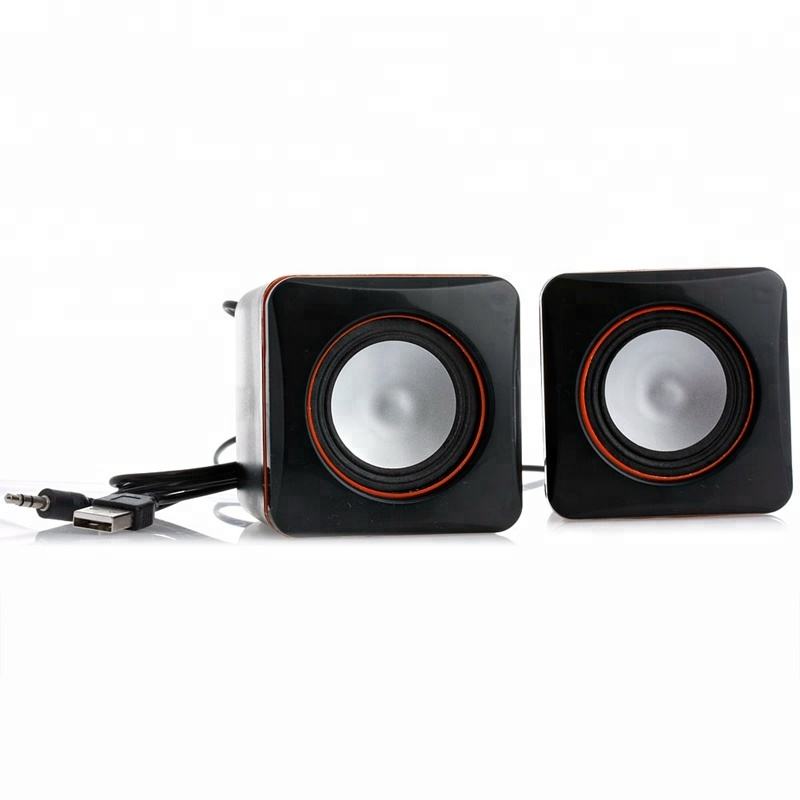 Dual 2W USB Powered Mini Stereo Computer Speakers with Built-in Amp & Multi Playback Support
