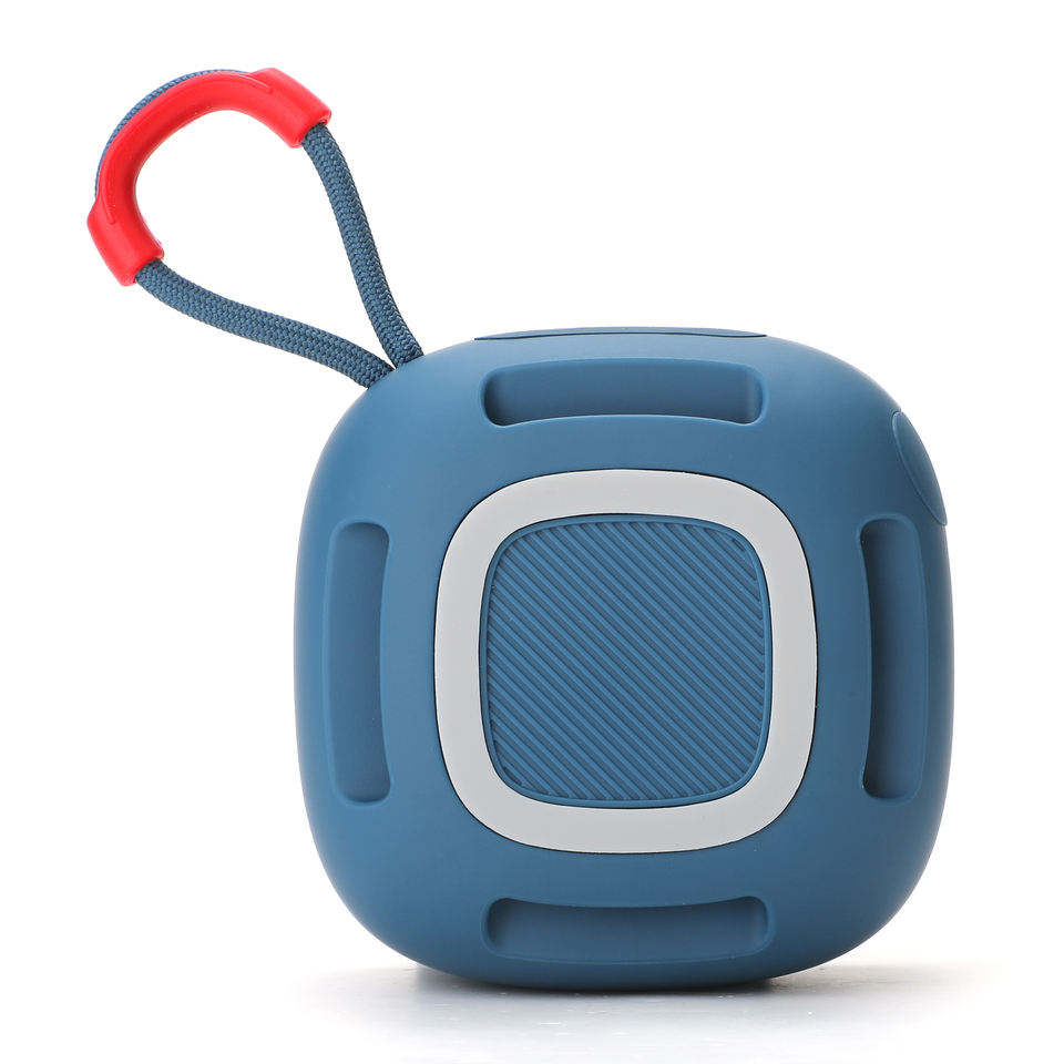 3W Portable Mini Bluetooth Speaker, ABS Outdoor Wireless Audio with LED Light & TF Card Slot